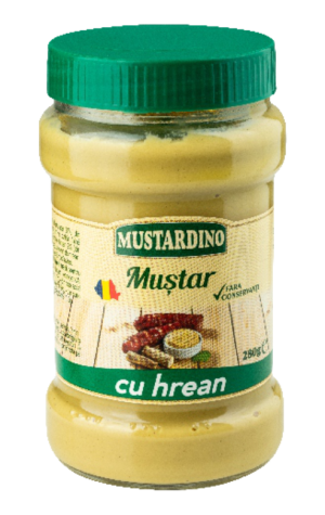 mustar cu hrean borcan mustardino